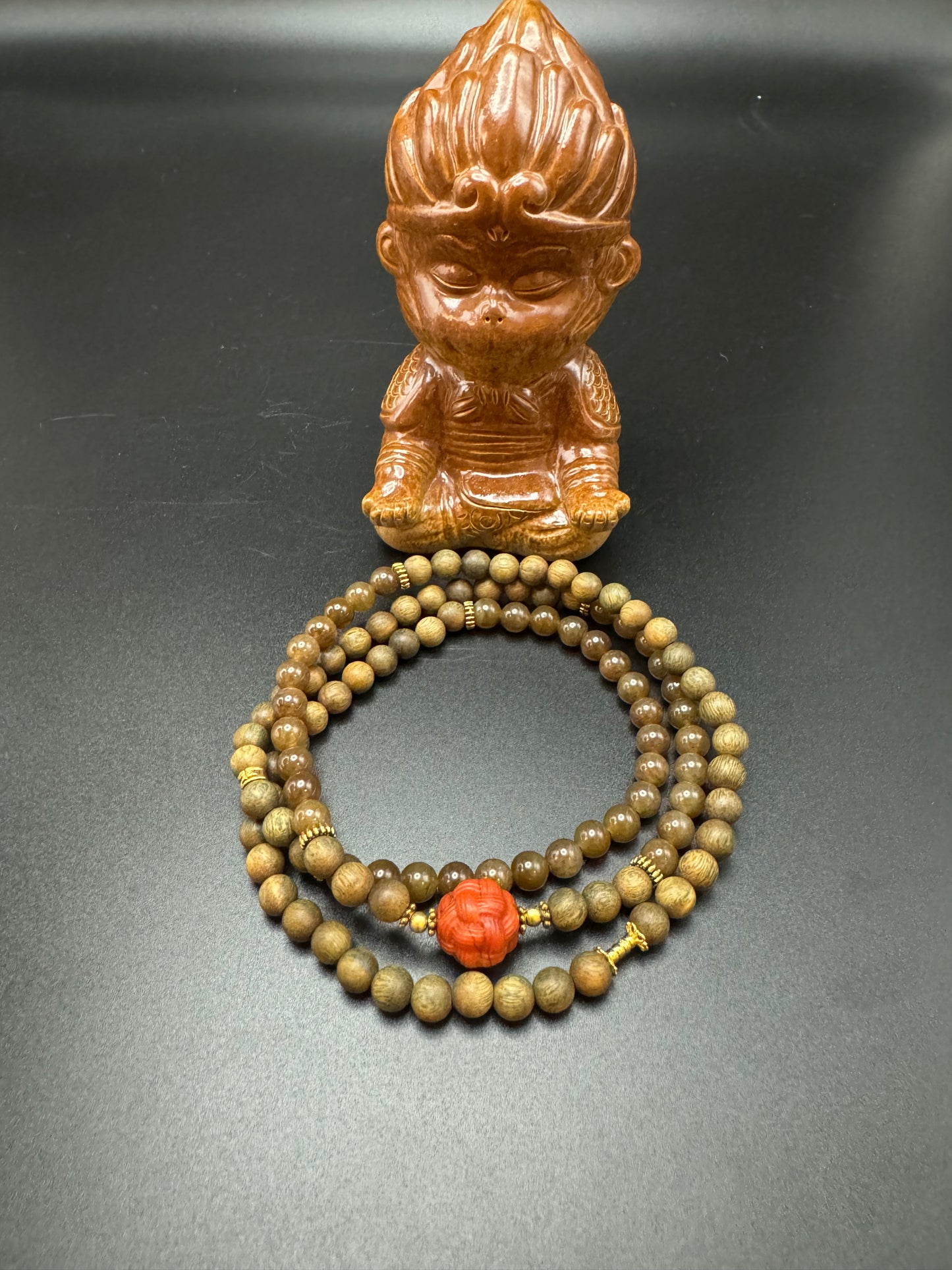 The Black Myth Wukong Series - Sandalwood and Jade Long Bracelet