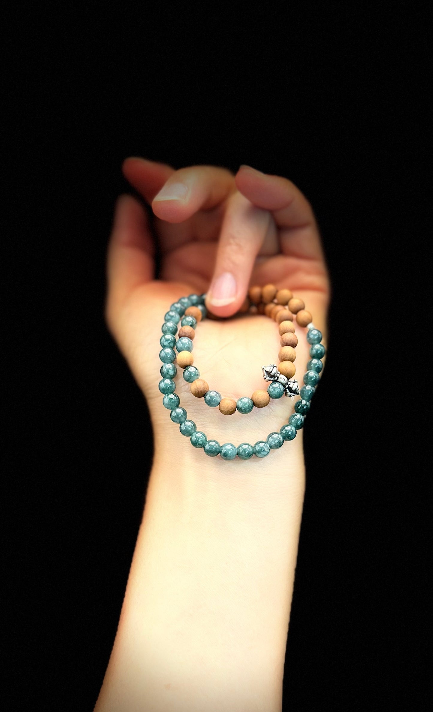 Blue Water Vajra Pestle Bracelet