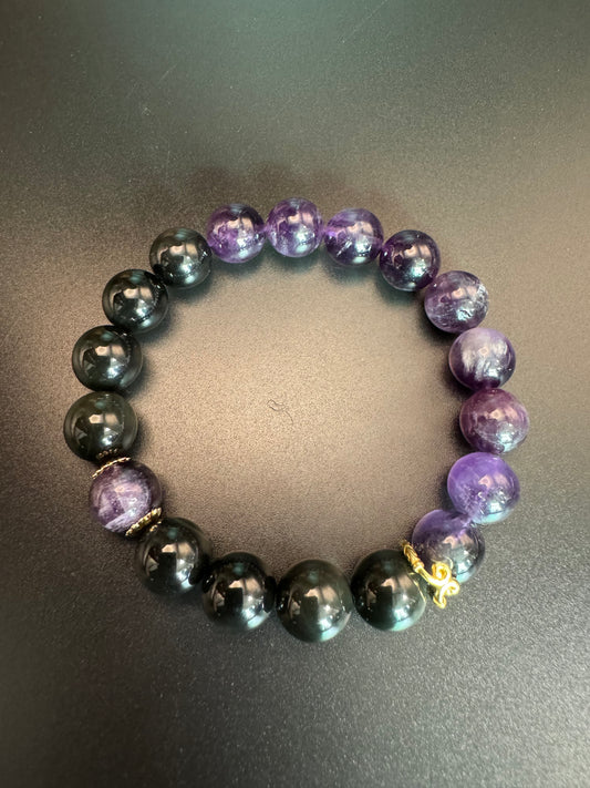 Amethyst Green Shining Stone Bracelet