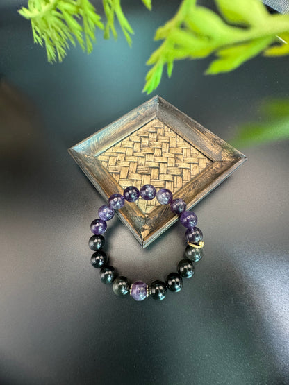 Amethyst Green Shining Stone Bracelet