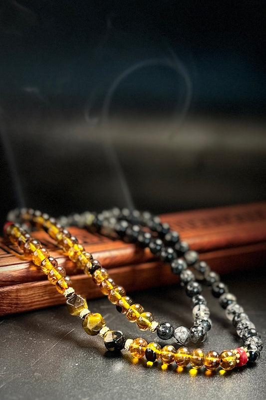 Tiger's Eye Amber Stacked Bracelet