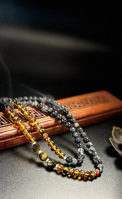 Tiger's Eye Amber Stacked Bracelet