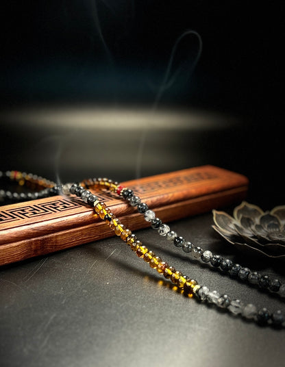 Tiger's Eye Amber Stacked Bracelet