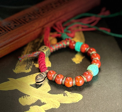 South Red Pine Stone Bracelet