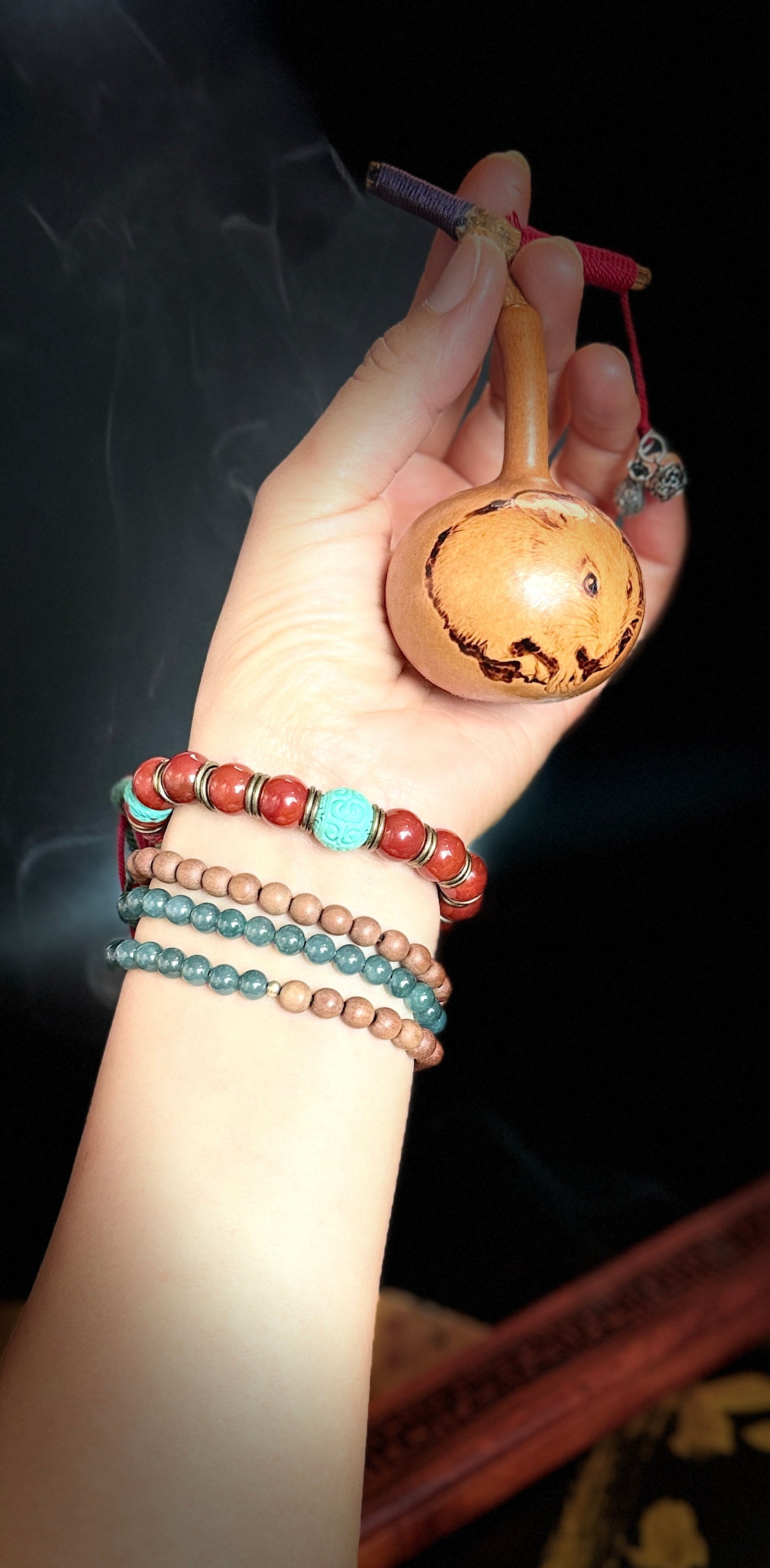 South Red Pine Stone Bracelet