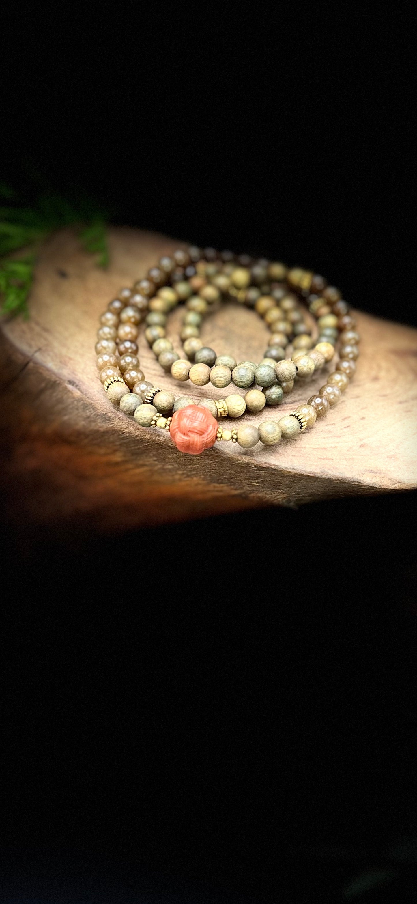 The Black Myth Wukong Series - Sandalwood and Jade Long Bracelet