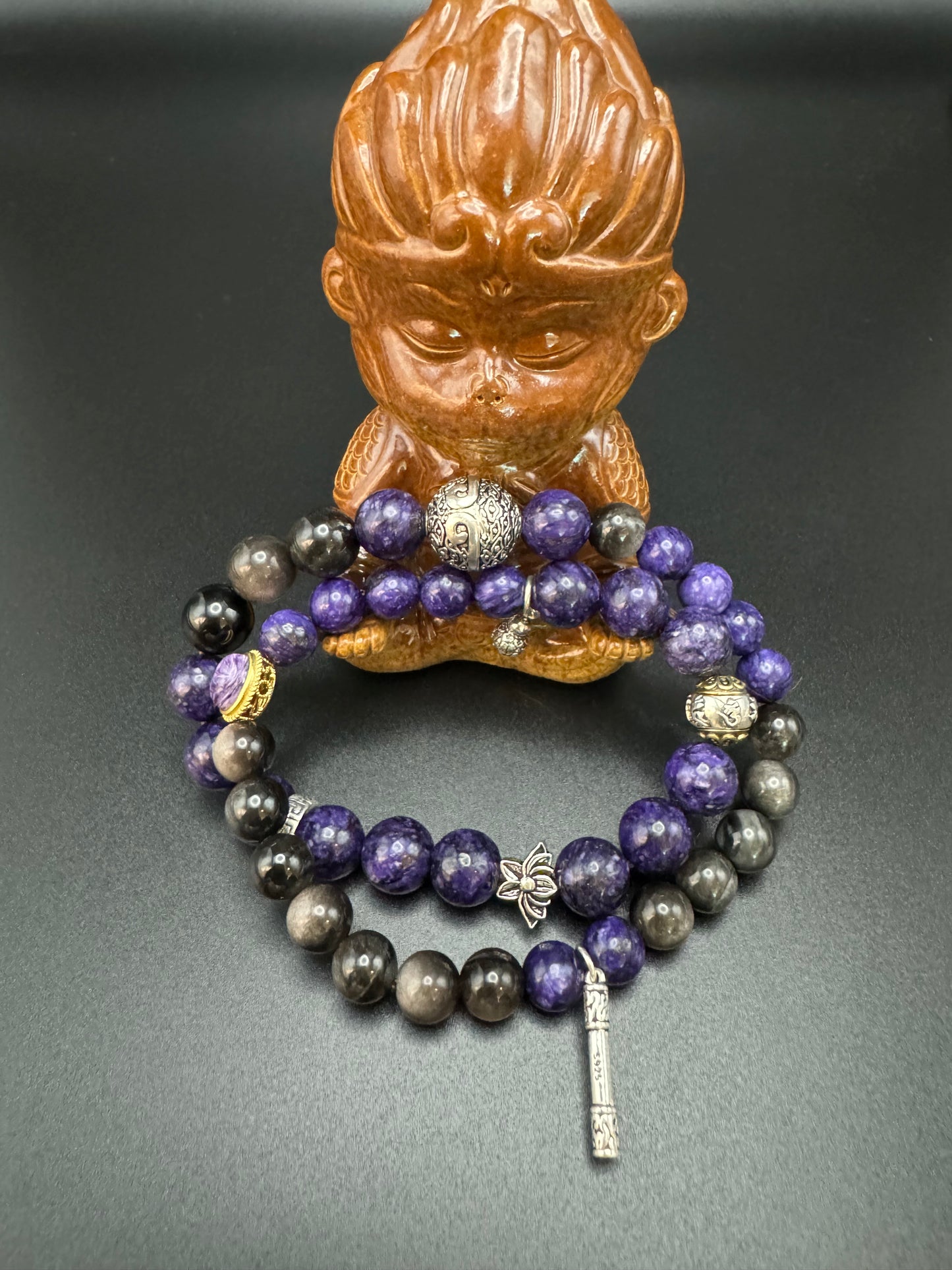 Black Myth Wukong Series - Black Purple Bracelet