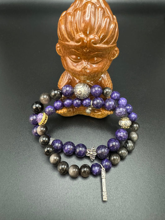 Black Myth Wukong Series - Black Purple Bracelet