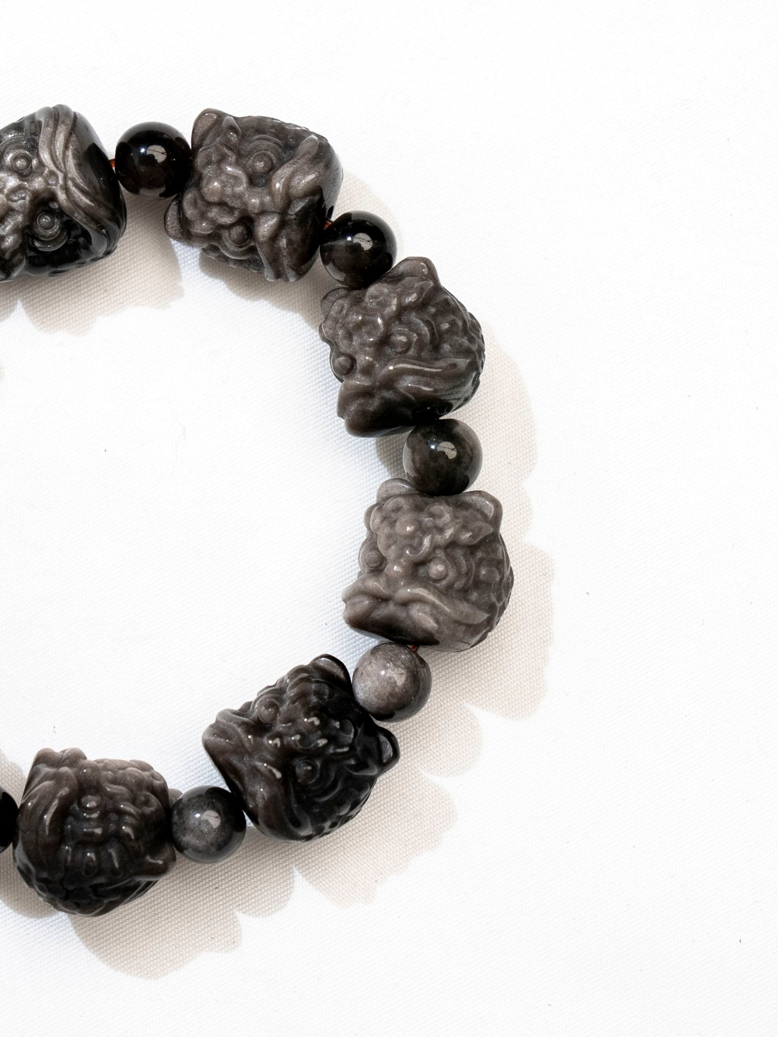 HighNote Gallerry Handmade Silver Obsidian Bracelet - HIGHNOTE