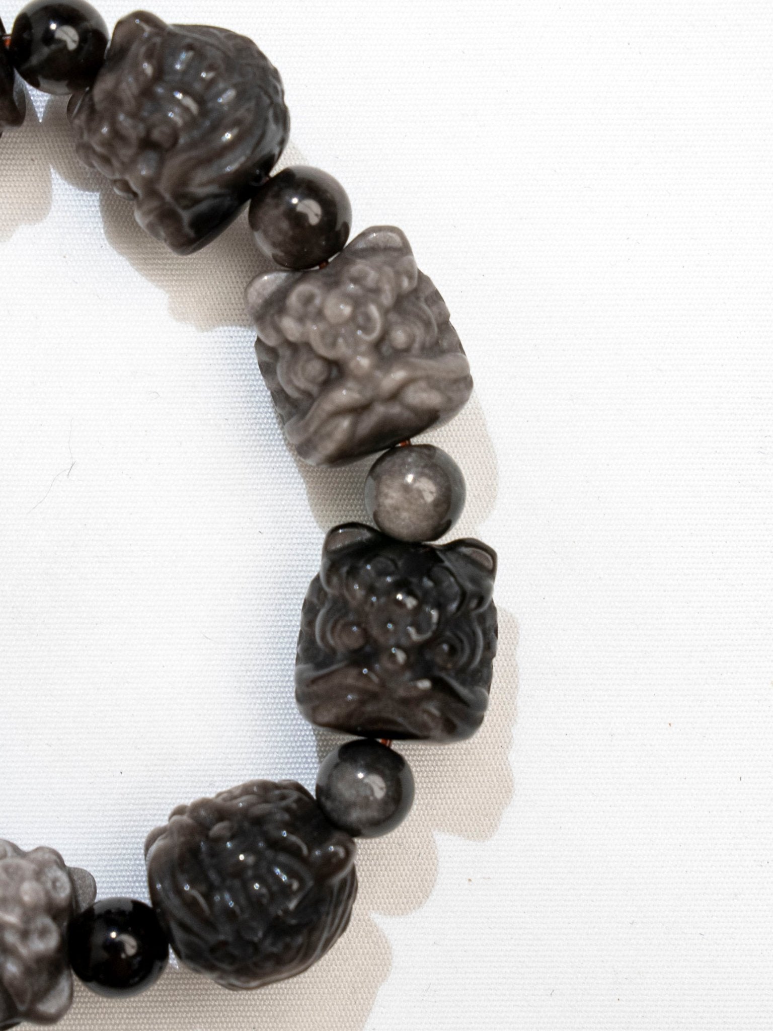 HighNote Gallerry Handmade Silver Obsidian Bracelet - HIGHNOTE