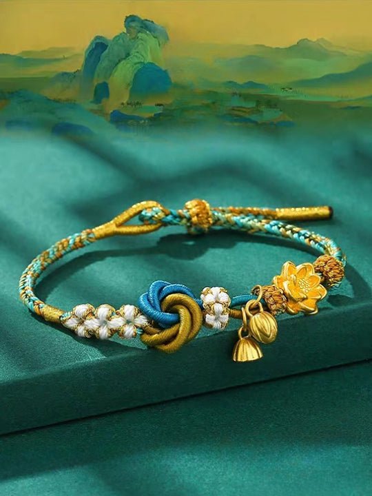 The Palace Museum "A Thousand Miles of Rivers and Mountains" Theme Three - Color Hand - Woven Bracelet - HIGHNOTE